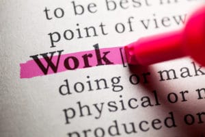 definition of the word work. for trial work period