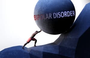 Bipolar disorder as a problem that makes life harder - symbolize