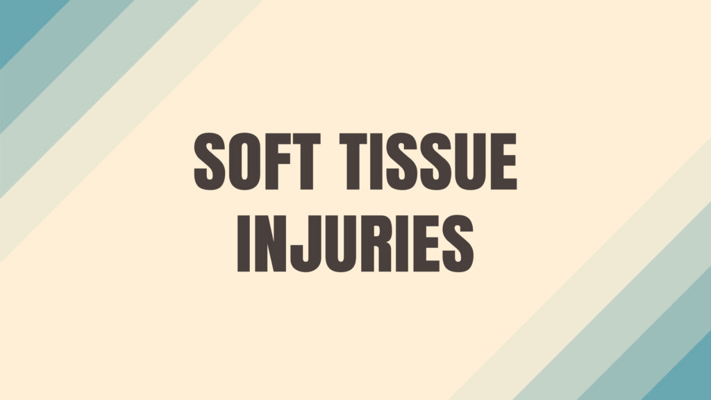 Soft Tissue Injuries: Injuries to muscles, tendons, or ligaments.