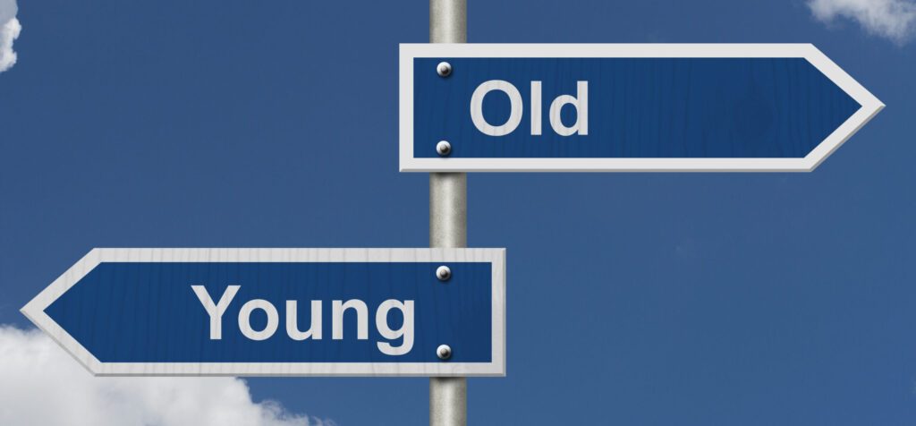 age differences, old v. young